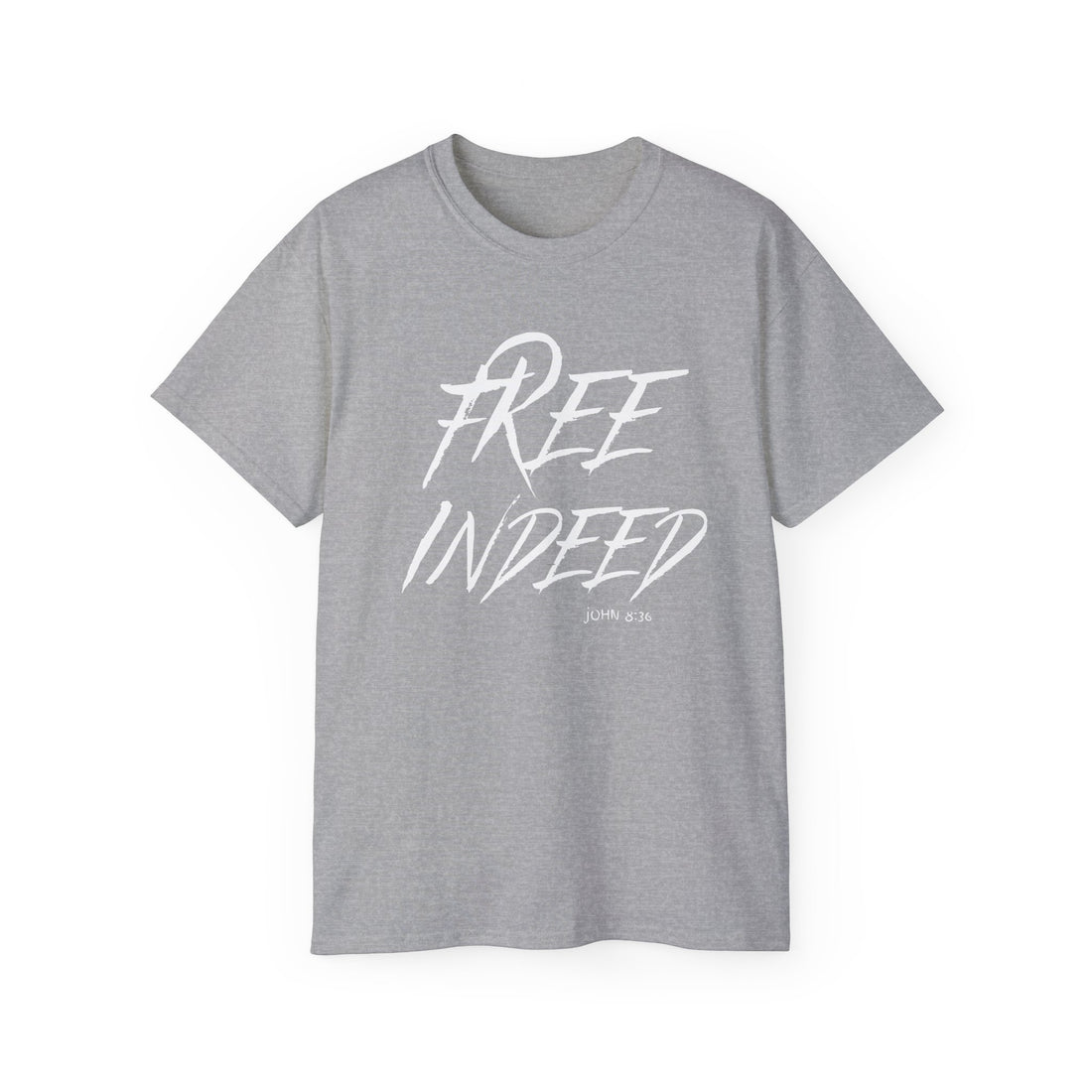 Unisex Cotton Tee - 'Free Indeed' Design, Motivational Gift, Casual Wear, Faith-Based Apparel, Everyday Comfort