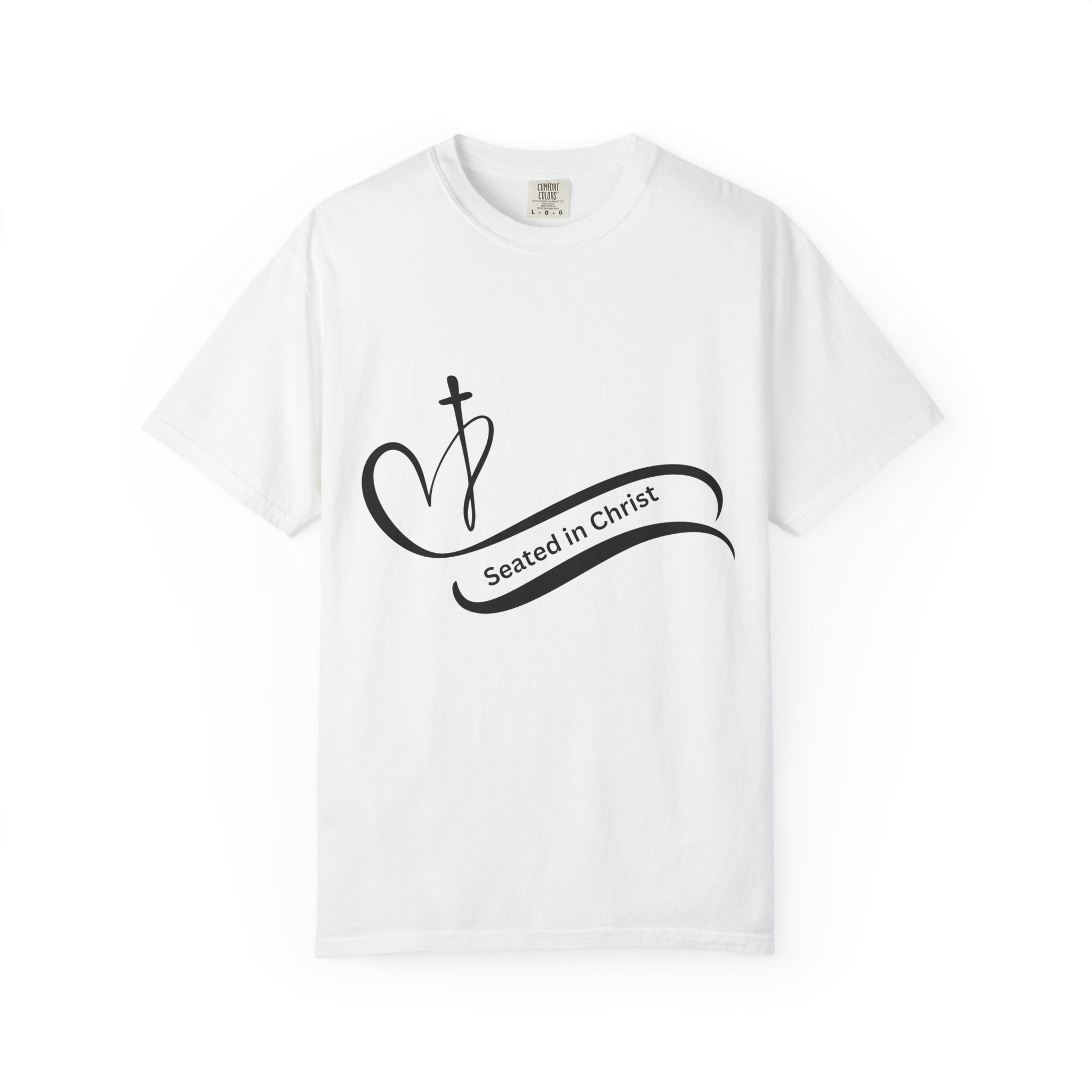Seated in Christ II Unisex T-Shirt, Faith-Based Casual Tee, Christian Gift for Men/Women, Spiritual Apparel, Church Outing Wear
